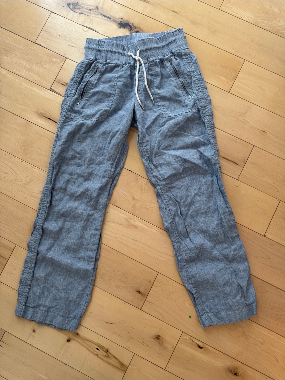 Athleta Light Blue Drawstring Joggers